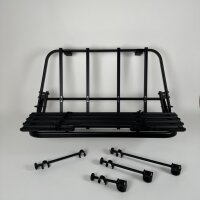 Heckträger "modular" inkl. Fahrradträger für die Heckklappe des VW T6/T6.1, komplett schwarz gepulvert