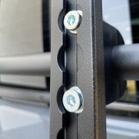 Heckträger "modular" ohne Fahrradfunktion, für die Heckklappe des VW T6/T6.1, komplett schwarz gepulvert
