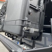 Peli-Box-Haltemodul, für Heckträgersystem für VW T5-T6.1 und MB Vito
