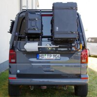 Peli-Box-Haltemodul, für Heckträgersystem für VW T5-T6.1 und MB Vito